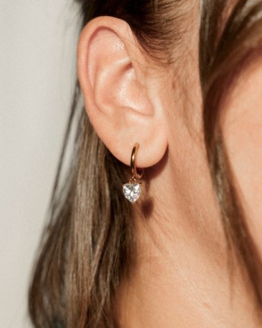 Cerchietti cuoricino in acciaio inossidabile placcato oro