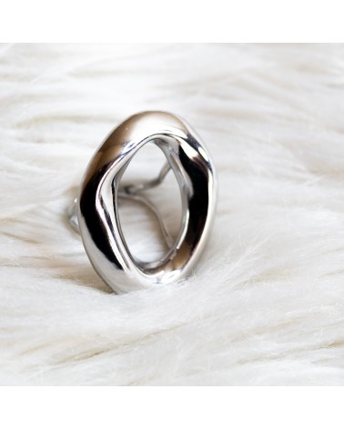 Anello big cerchio in acciaio inossidabile regolabile