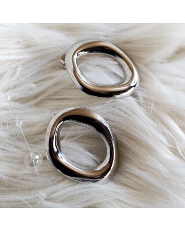 Orecchini botton in acciaio inossidabile